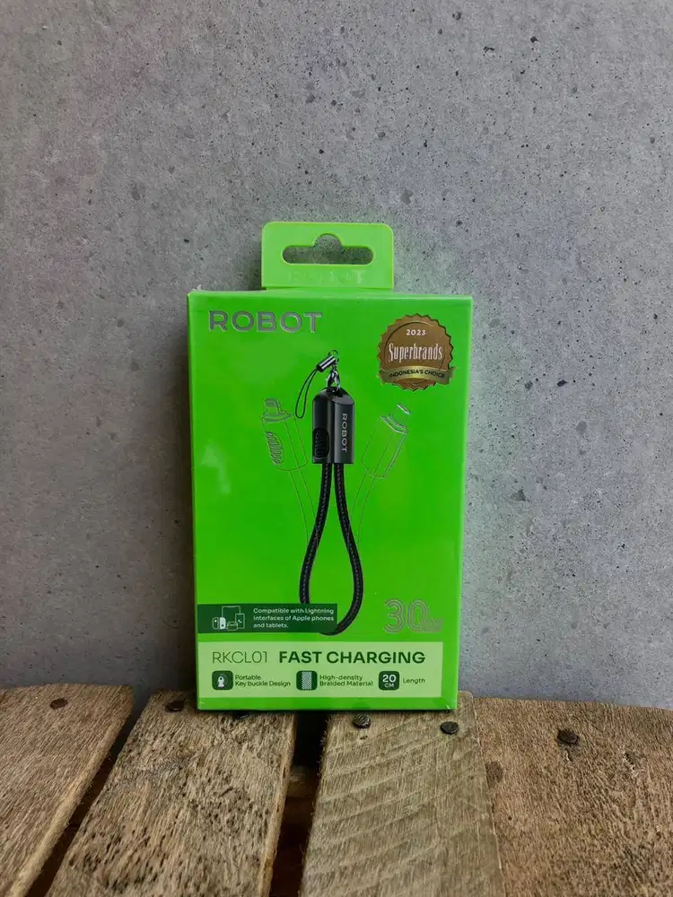 Robot Data Cable RKCC01 Type-C To Type-C 65W 20CM