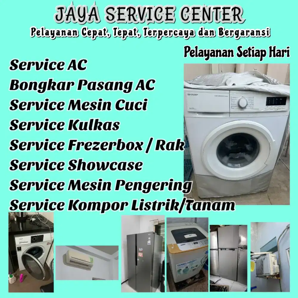 Service Kulkas Frezer Bongkar AC Pasang AC Servis AC Mesin Cuci Sedati