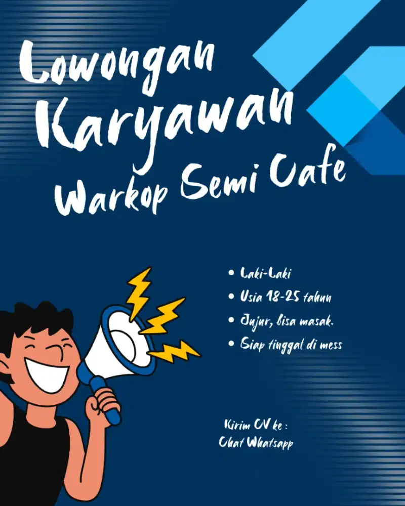 Karyawan warkop semi cafe