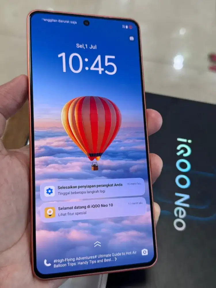 iQoo Neo 10 16/512gb Orange Fullset Mulus