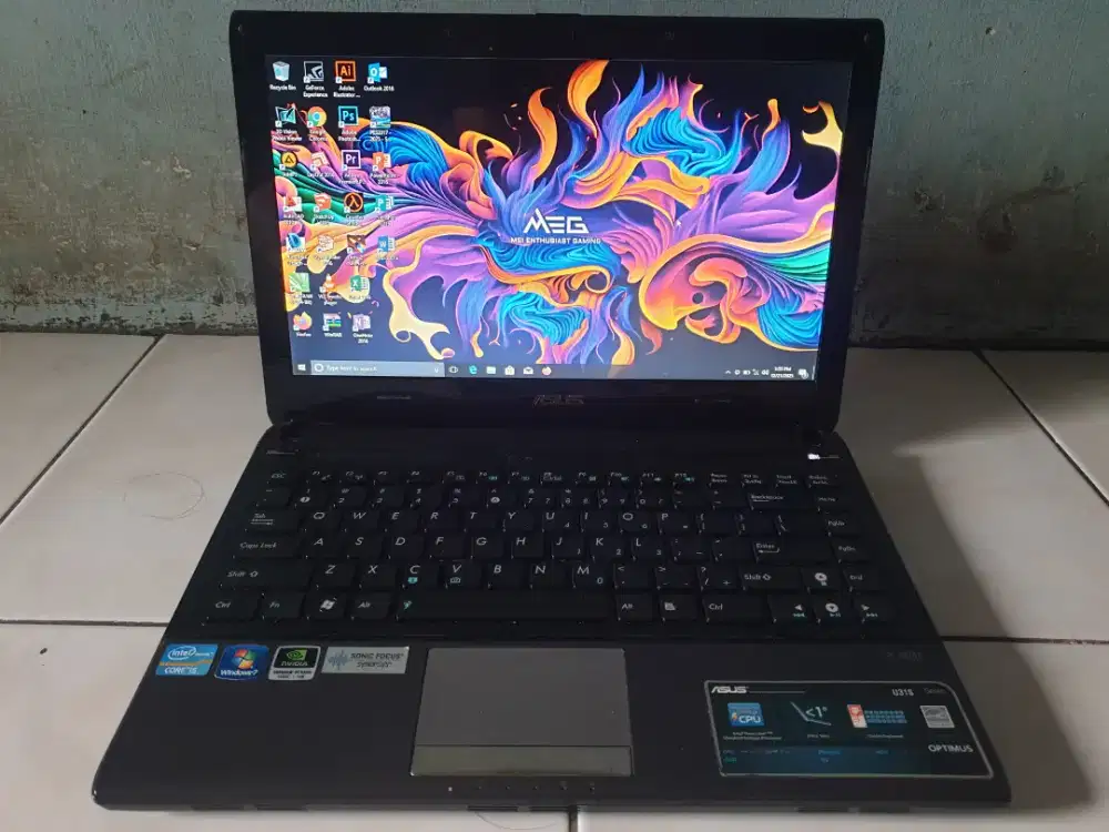 ASUS COREI5 VGA NVIDIA GEFORCE SSD RAM8GB SLIM MODEL SIAP PAKAI MANTAP