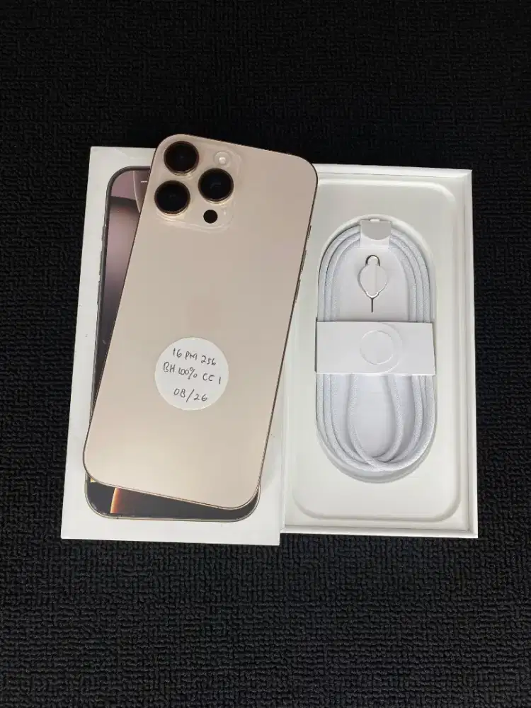iPhone 16 Pro Max 256 ibox BH 100% CC 1x Desert Titanium