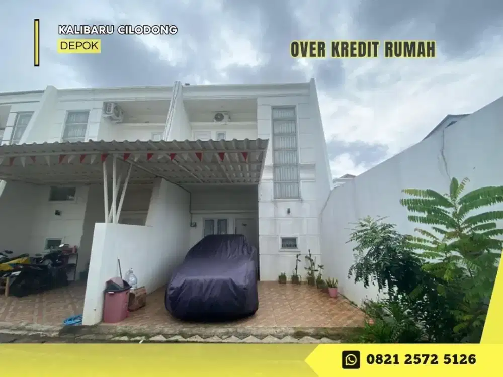 Rumah dijual Over Kredit 2lantai 123JT dkt Stasiun di Qonita Kalibaru 2 Depok