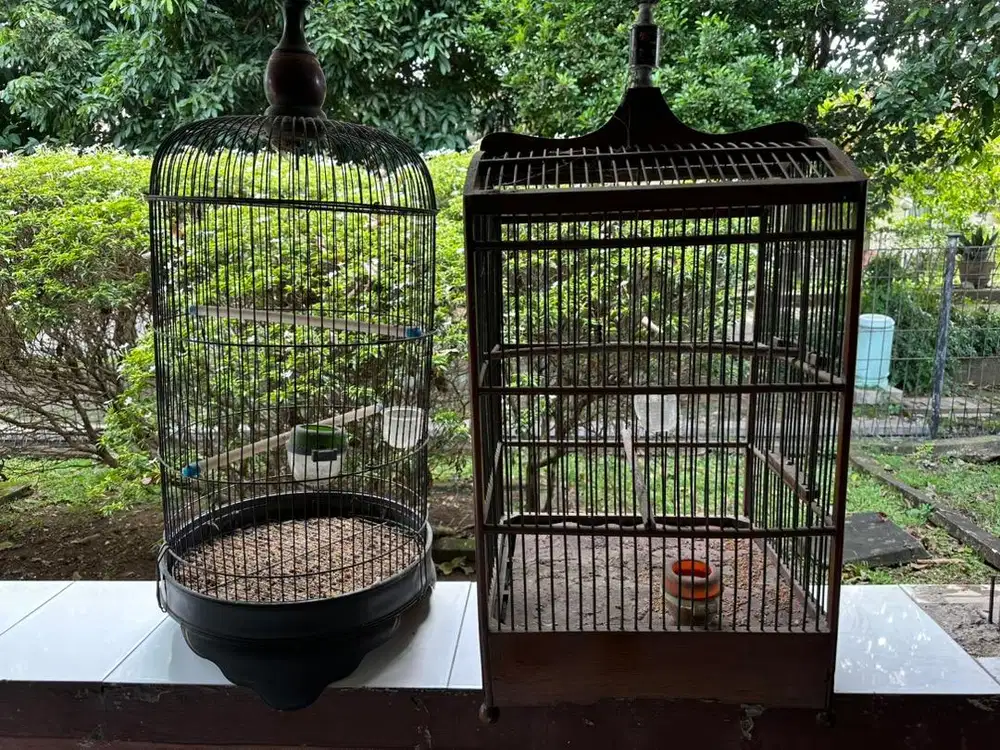 Sangkar Burung (Besi dan Kayu)