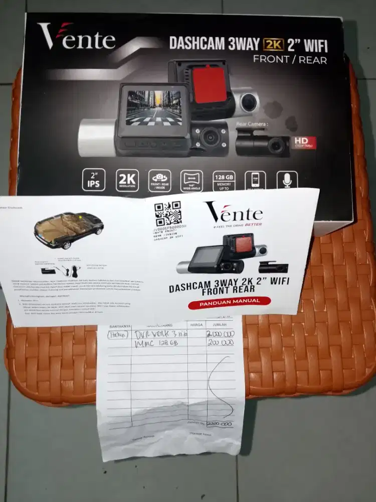 DIJUAL DASH CAM CAMERA DEPAN TENGAH BELAKANG HENTE 2K RESOLUSI TINGGIH