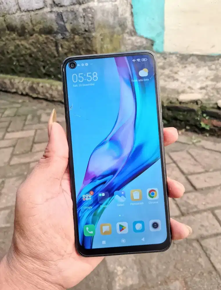 Redmi note 9 ram 6/128 retak halus orian