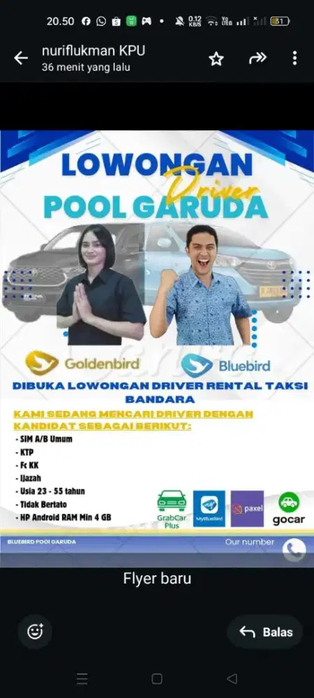 Loker Driver Pool Garuda
