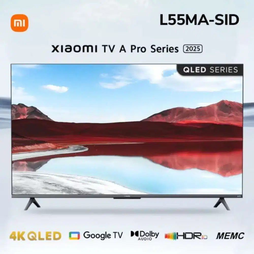 Xiaomi TV A Pro 55 2025 Layar QLED 4K UHD Dolby DTS Audio Smart WIFI
