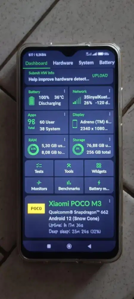 Poco M3 Ram 8+3/256gb No Minus Siap Pakai Rp 1.650.000,- Nego Tipis