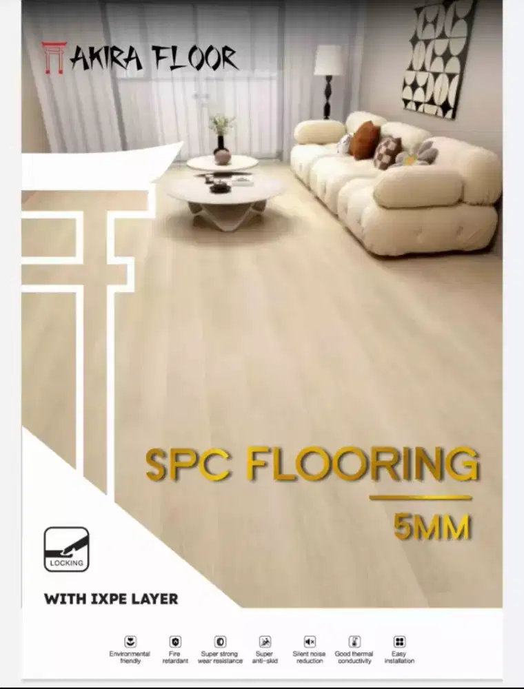 SPC Flooring Akira Premium • Klik System • Harga Terbaik!”