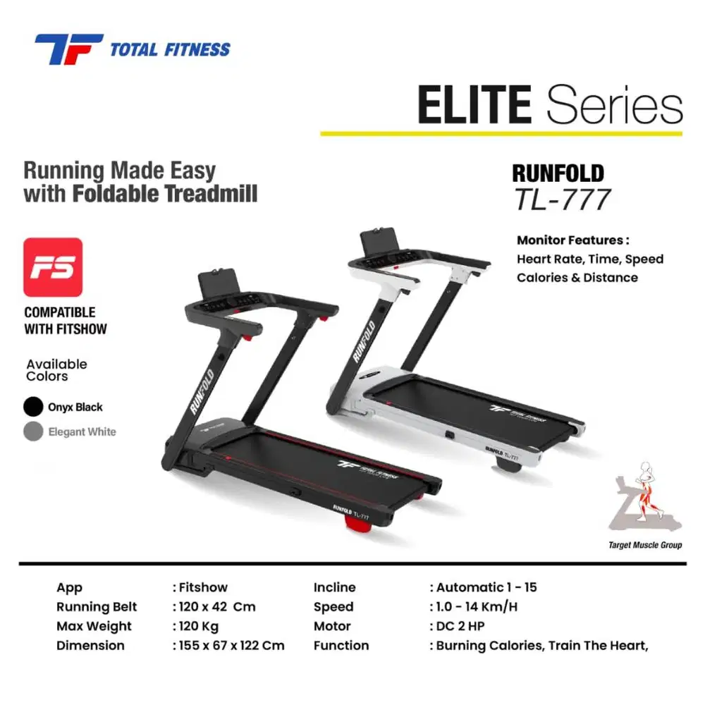 Treadmill Elektrik TL777 Harga Terbaik Di Bulan Ini