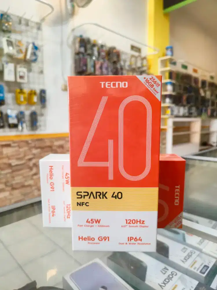 TECNO SPARK 40 8/256 promo+bonus cash & credit garansi Resmi