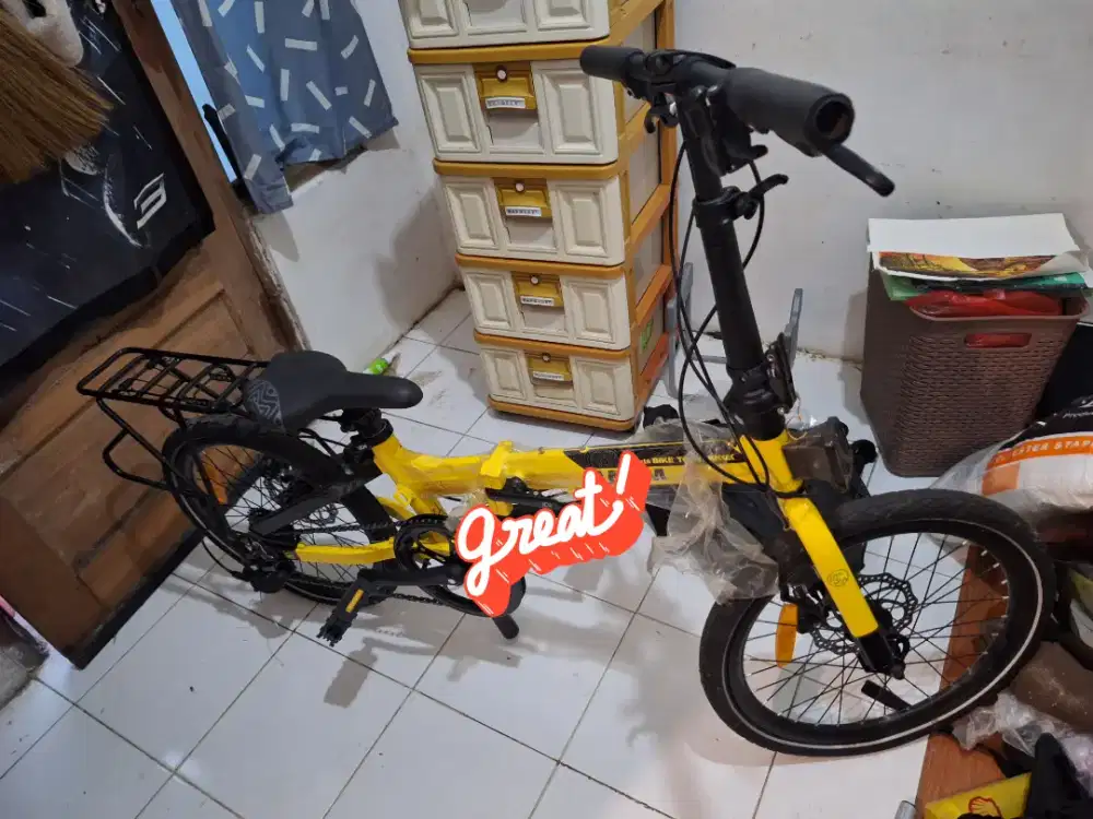 Sepeda lipat POLICE TEXAS BIKE TO WORK 8 speed