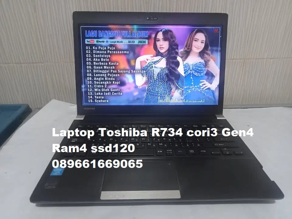 Laptop Toshiba R734 Cori3 Gen4 SSD120 Gak Pakai Lemot