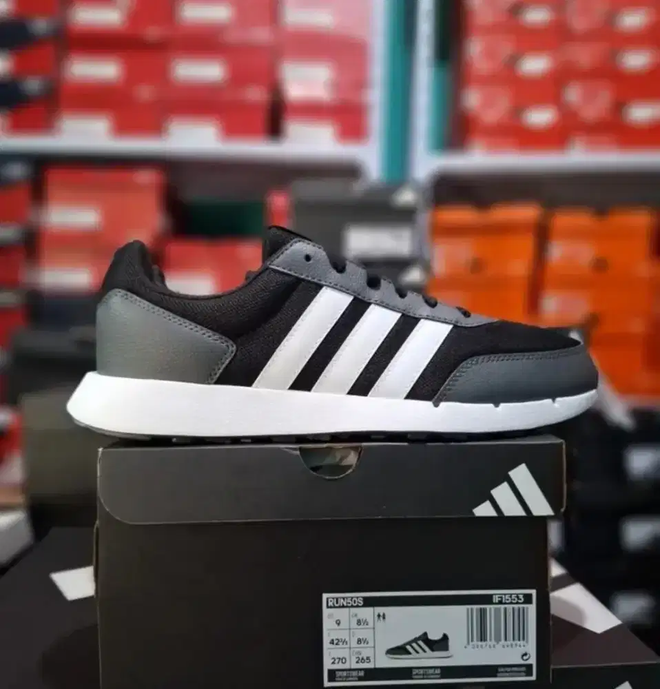 Sepatu hitam Adidas galaxy 7 size 42 murah