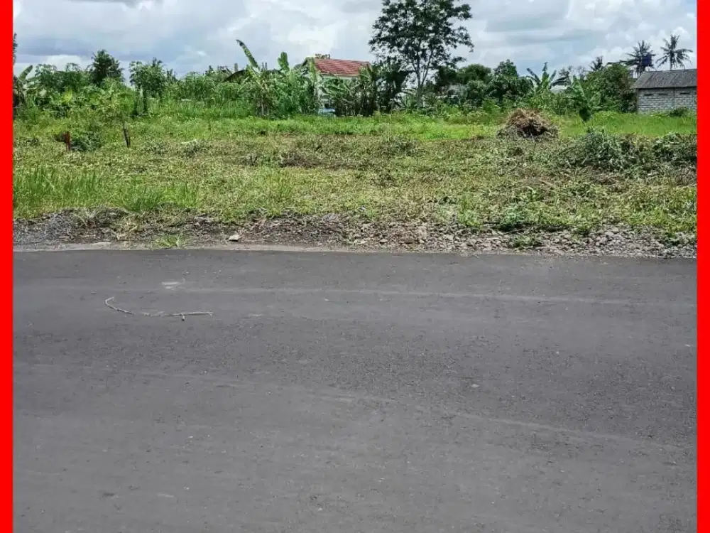 Tanah Barat Jl Kaliurang Siap AJB Notaris SHM Pekarangan