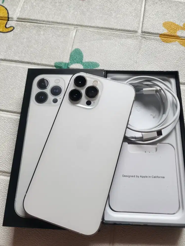 Iphone 13promax 128gb ex ibox warna silver