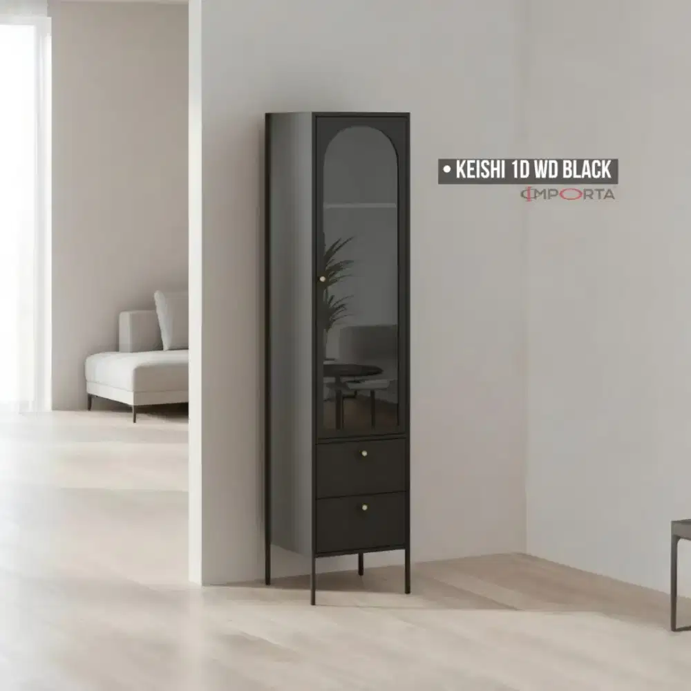 Rak / Kabinet Besi Importa Keishi 1D WD Black