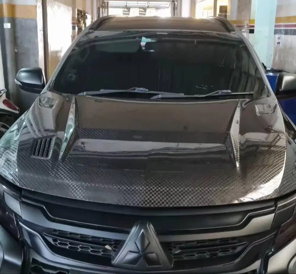 Jual kap karbon pajero mci