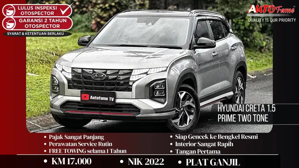 Hyundai Creta 1.5 Prime Two Tone NIK 2022