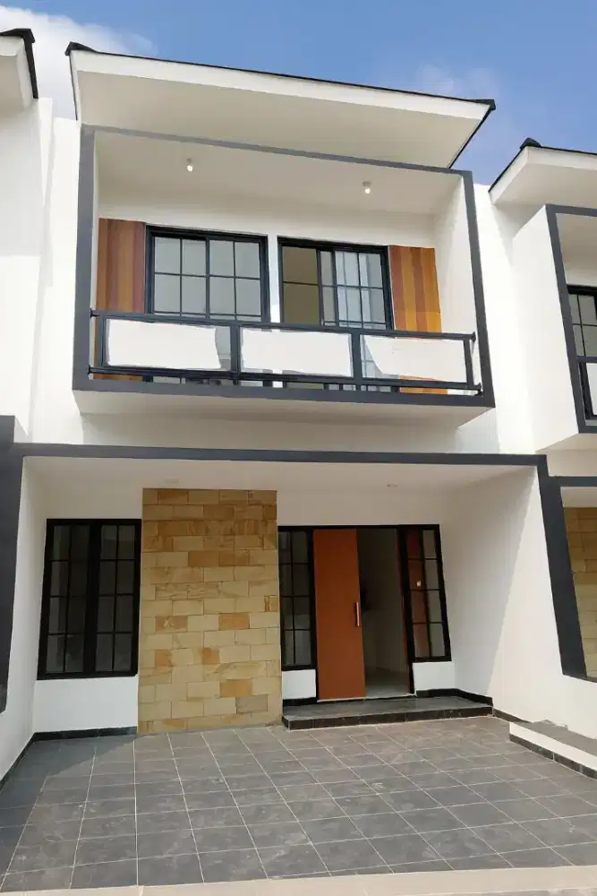 RUMAH 2 LANTAI READY STOK DI DEKET LRT HARJAMUKTI BISA CASH DAN KPR