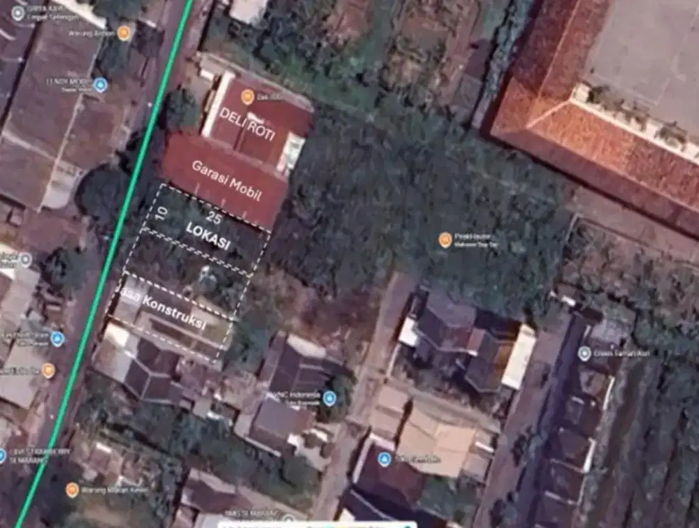 Dijual... Tanah lokasi strategis luas 250 m2 SHM Akaes jalan 6m