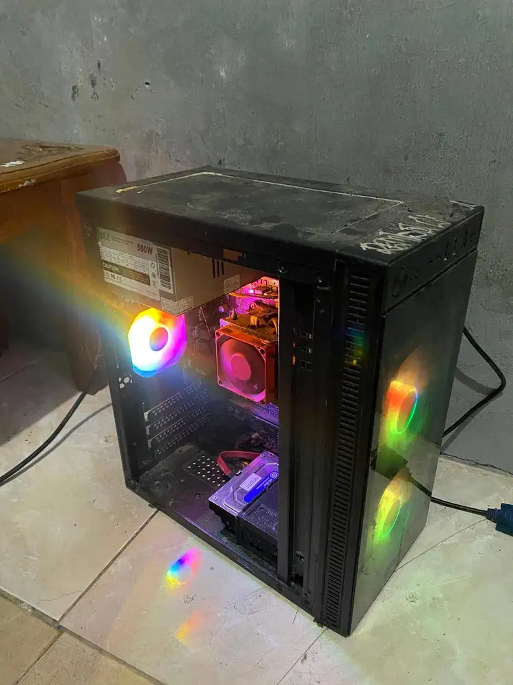 PC GAMING SIAP PAKAI | RYZEN 5 | VGA NVIDIA RTX | HDD 1TB | RGB