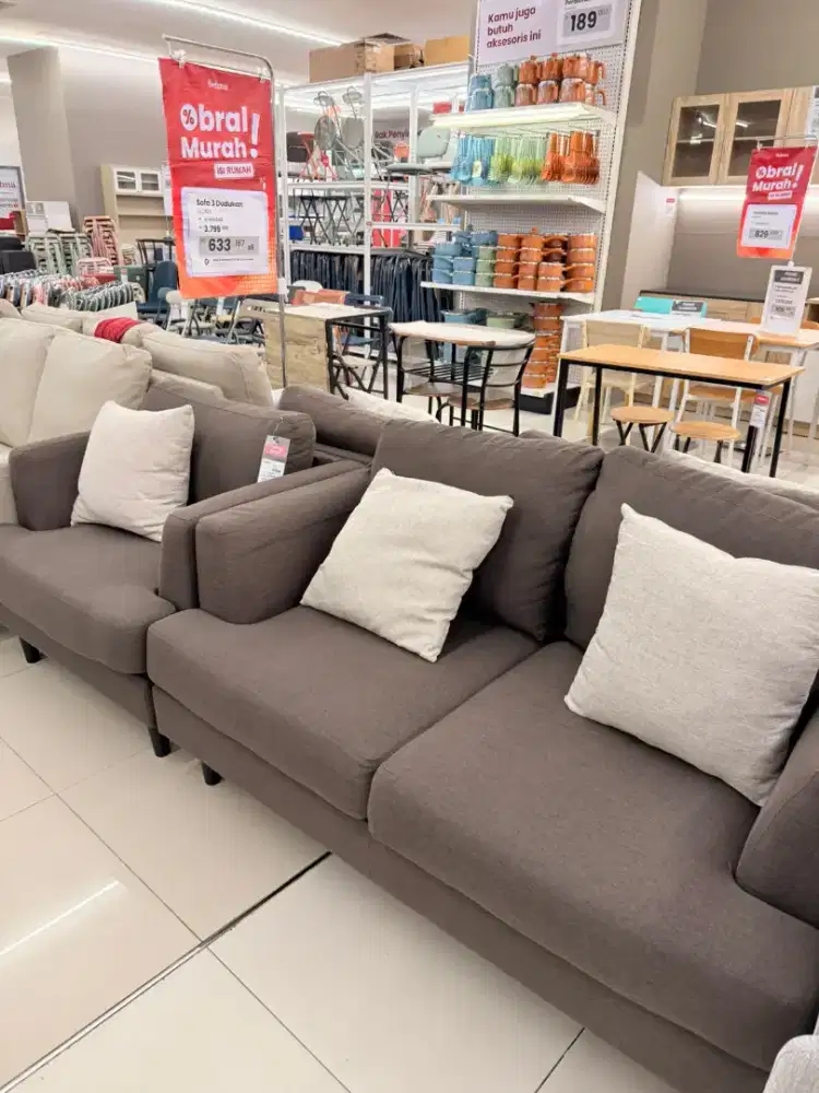 Sofa 3 siter minimalis