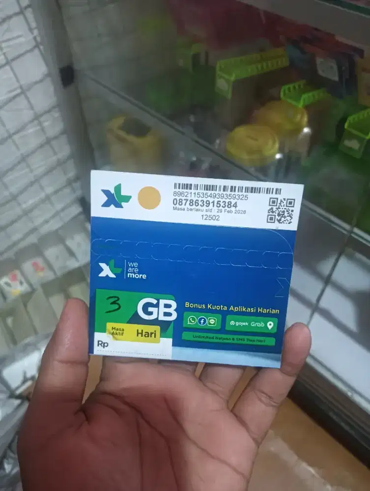 Kartu perdana XL 3gb segel