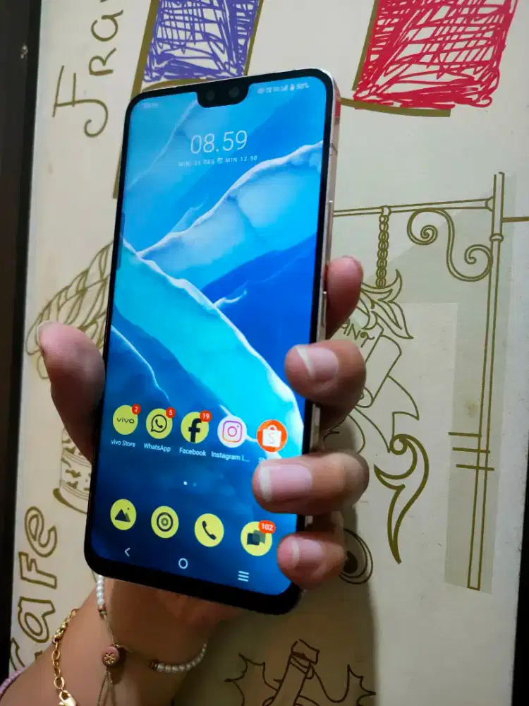 Vivo V23 5G 8+8/128GB ORI resmi mesin segel normal nominus mulus