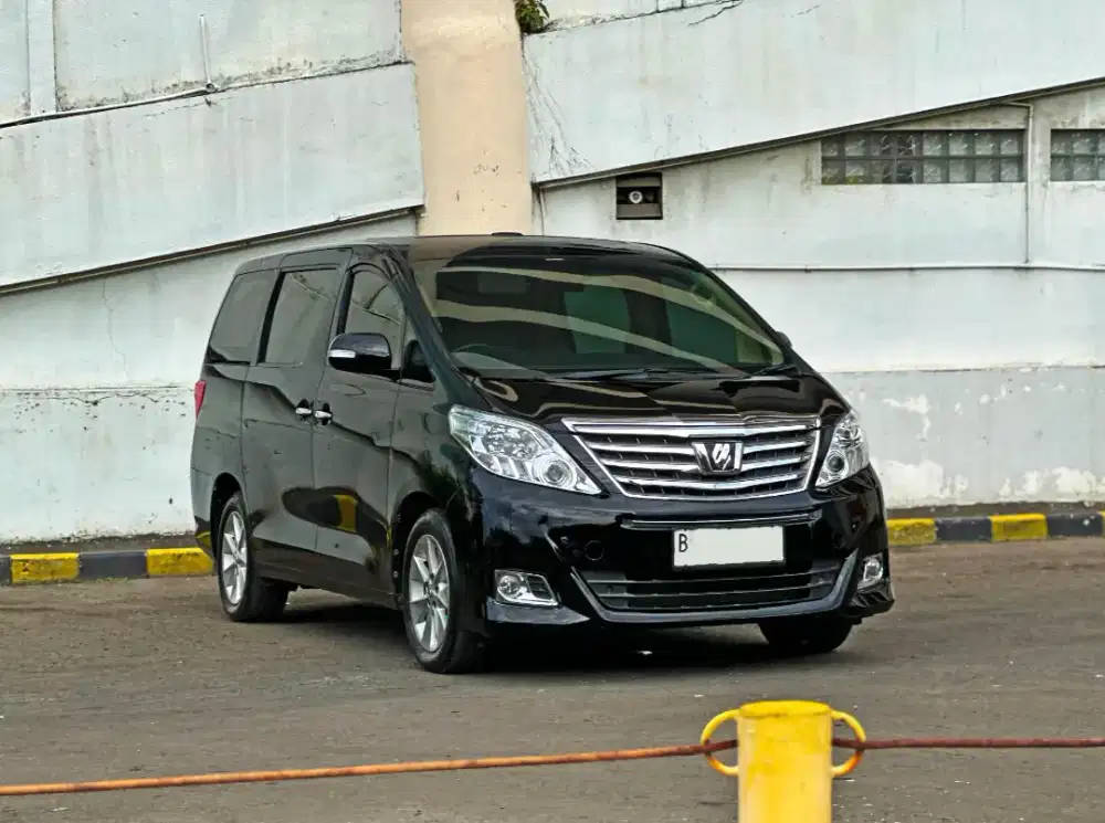 Bs TT Alphard 2.4 G AT 2014 Toyota Atpm hitam matic nego dp minim