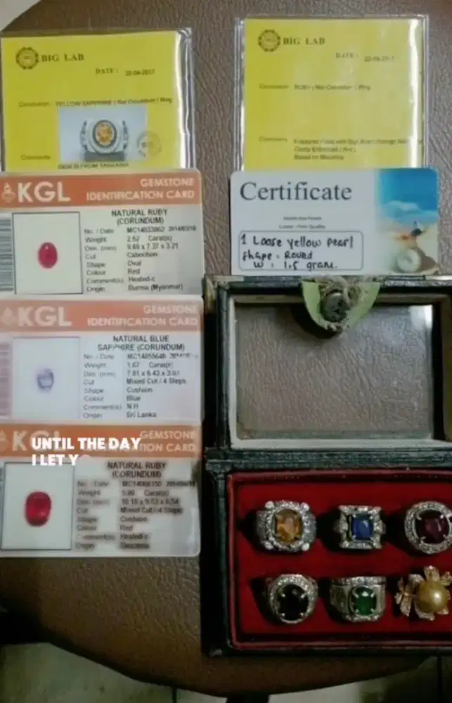 Murah cincin perak dgn mata batu permata asli ada memo