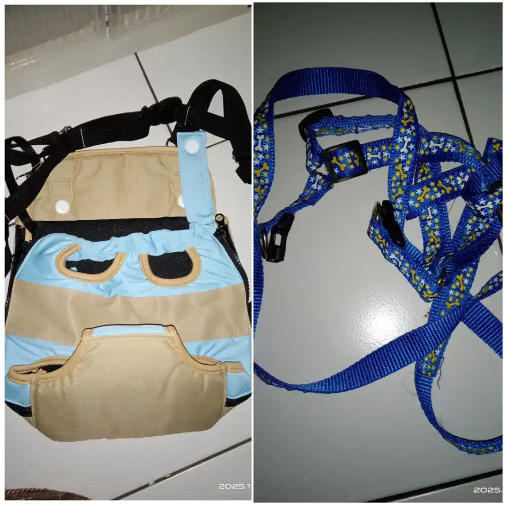 Gendongan + tali  kucing/anjing