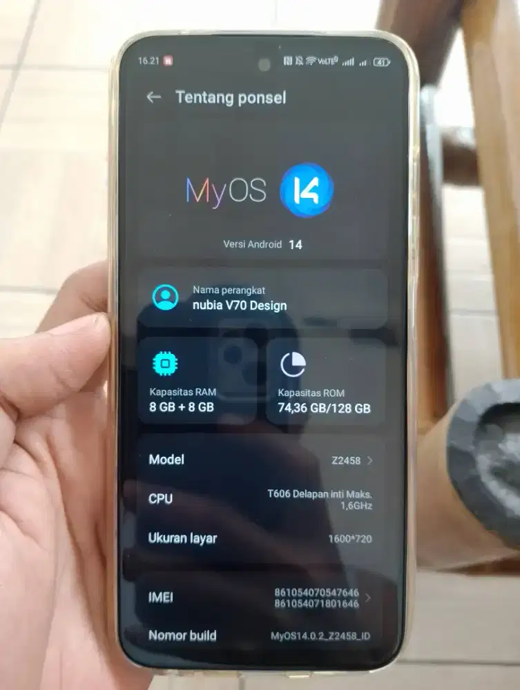 Nubia V70 Design. Super mulus. Lengkap