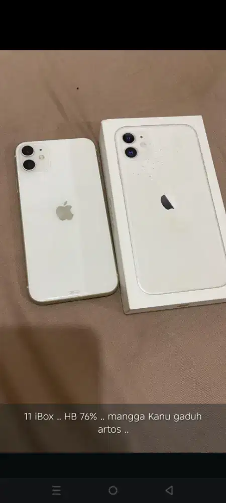 Di jual cepat hp apple masih bagus tidak ada lecet