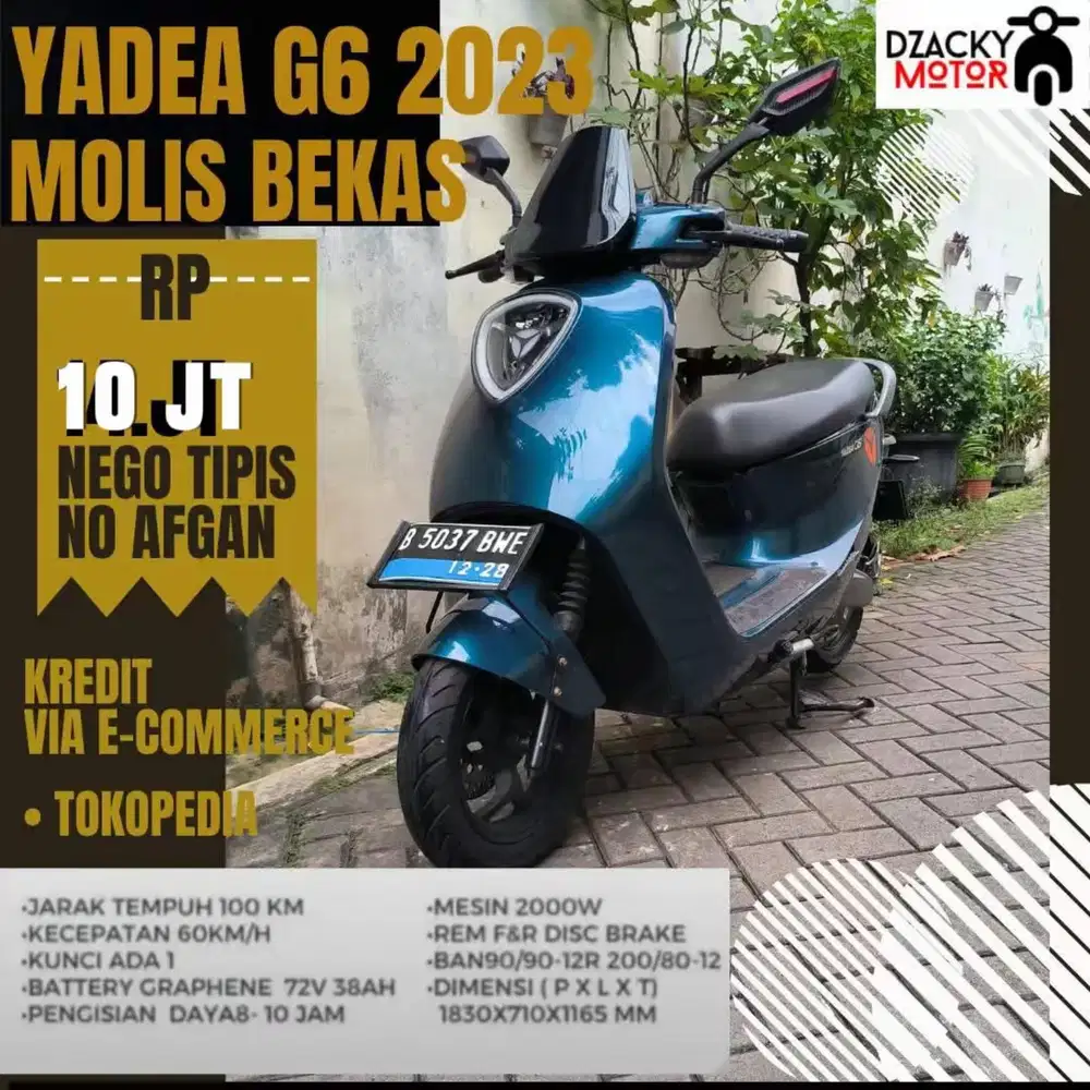 YADEA G6 MOLIS 2023  SECOND LIKE NEW