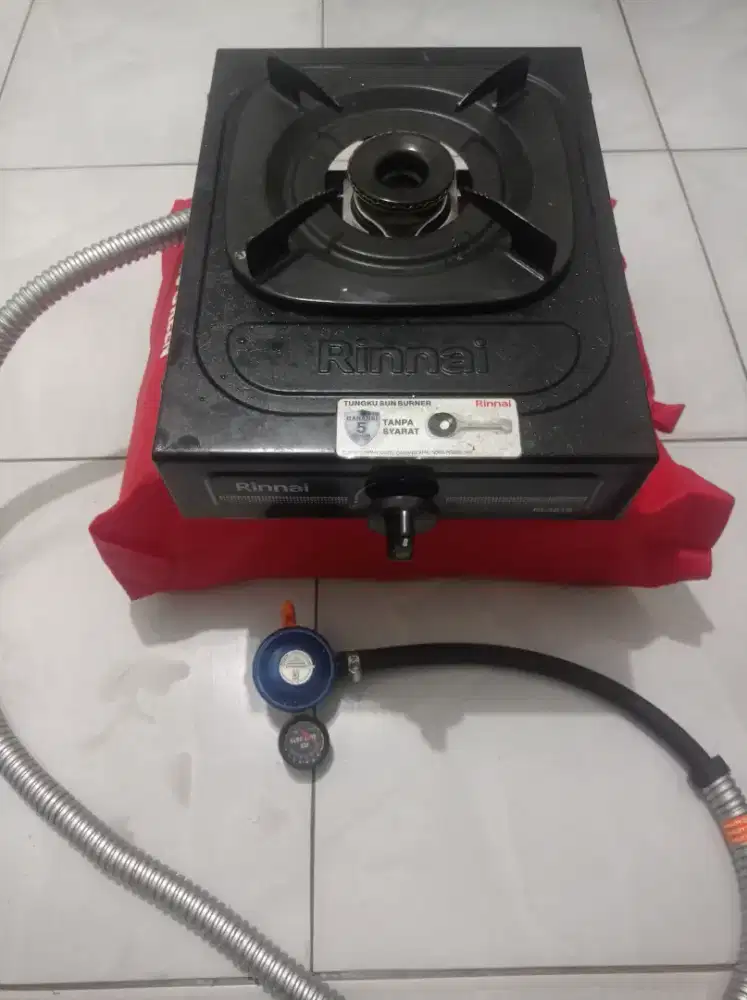 Kompor SATU TUNGKU RINNAI Type RI-201 S + Selang Regulator Jarum.