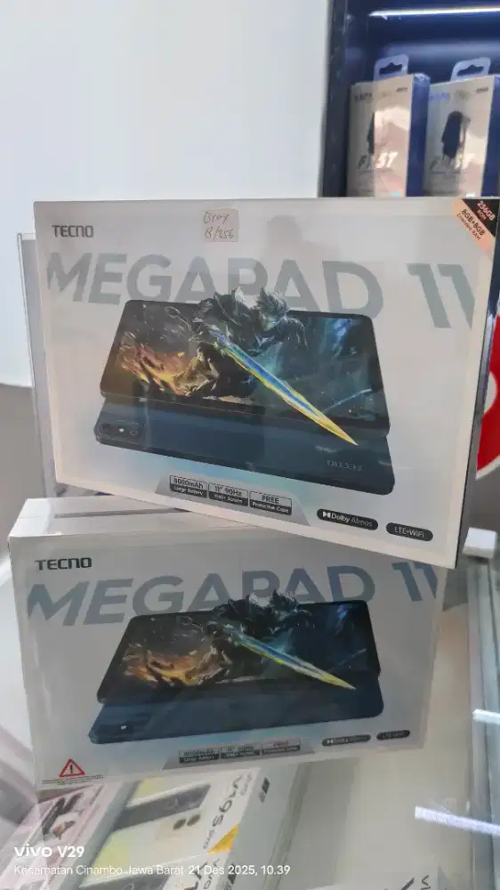 Tecno MEGAPAD 11 4GLte 8+8/256Gb baru spesial promo