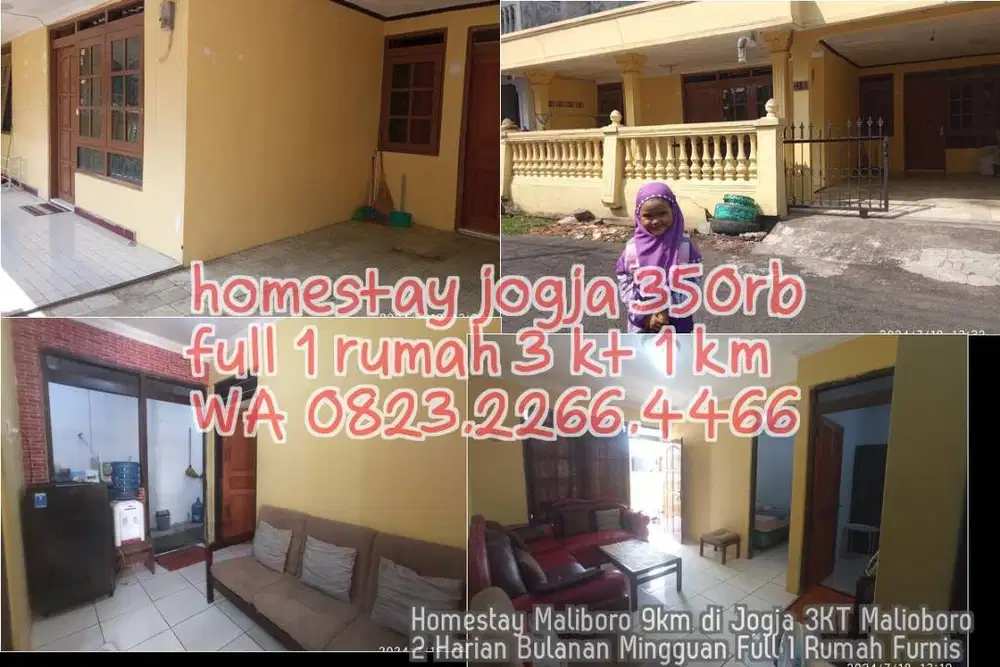 Homestay Maliboro 9km di Jogja 3KT Malioboro 2 Harian Bulanan Mingguan