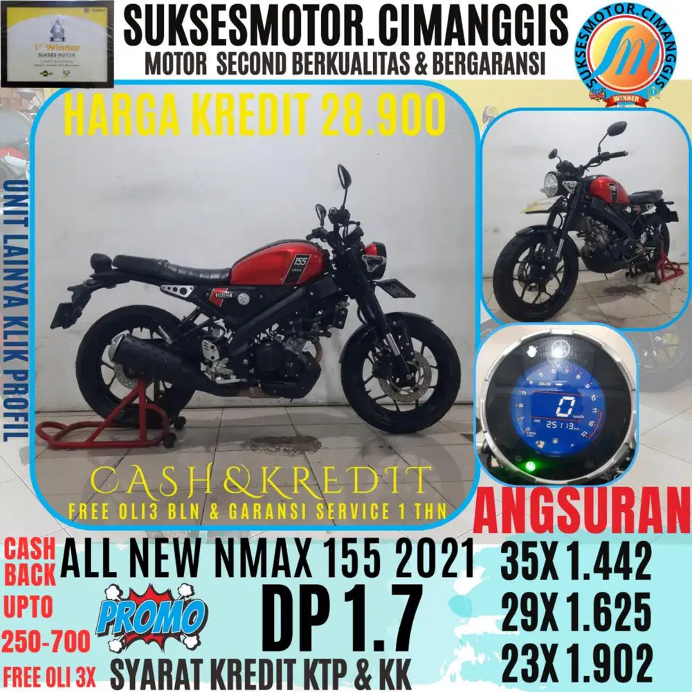 XSR 155 DP 1.7 CASHBACK UPTO 700 RIBUAN FREE OLI3BLN