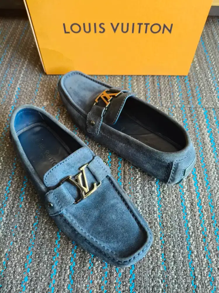 Louis Vuitton shoes slip on Suede