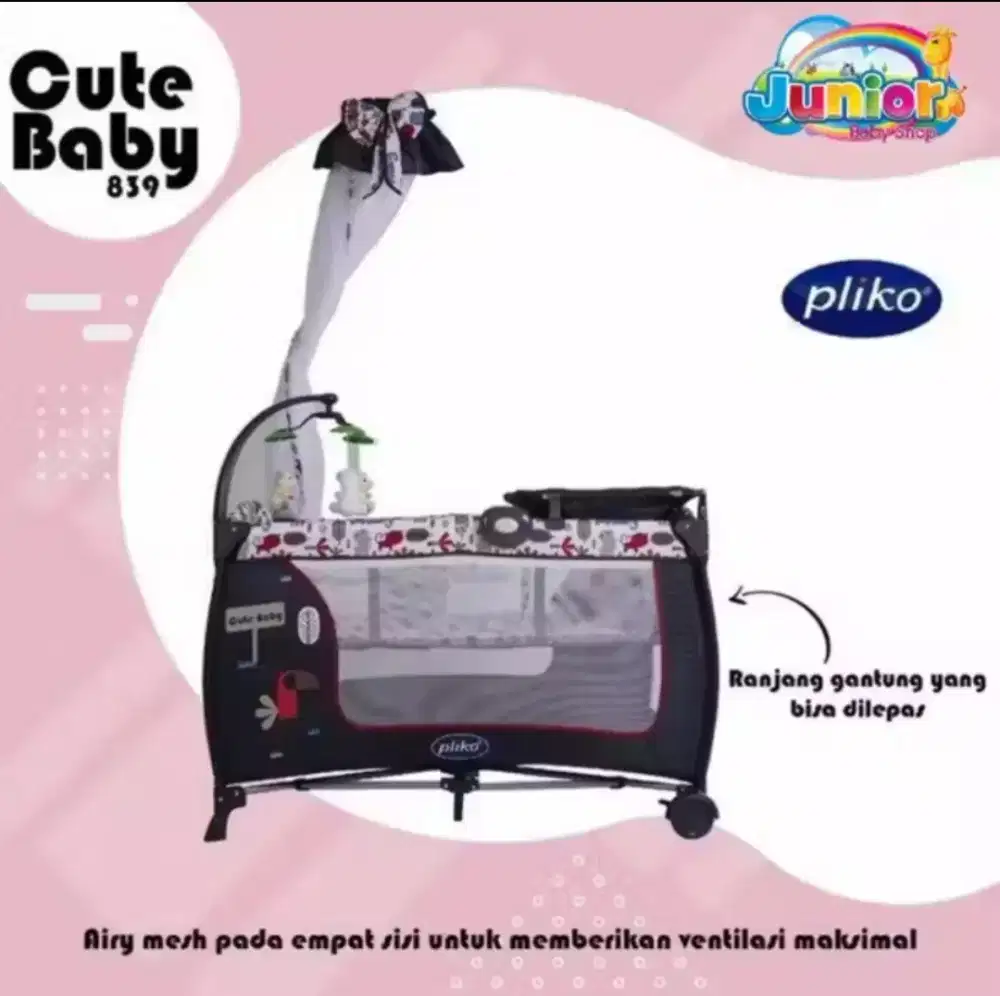 Jual cepat Baby Box Pliko Cute Baby B839XLR dan Stroller Space Baby SB
