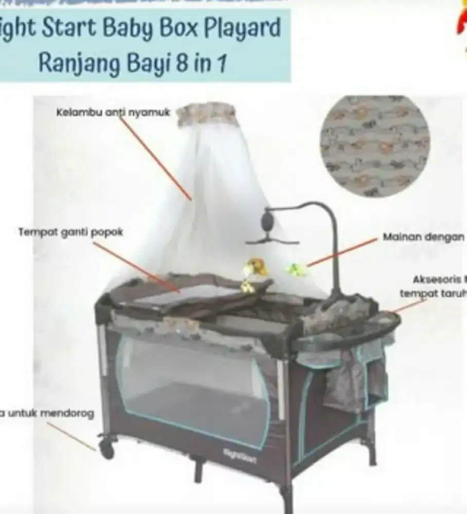 RIGHT START 8 in 1 MULTIFUNCTIONAL BABYBOX + AYUNAN