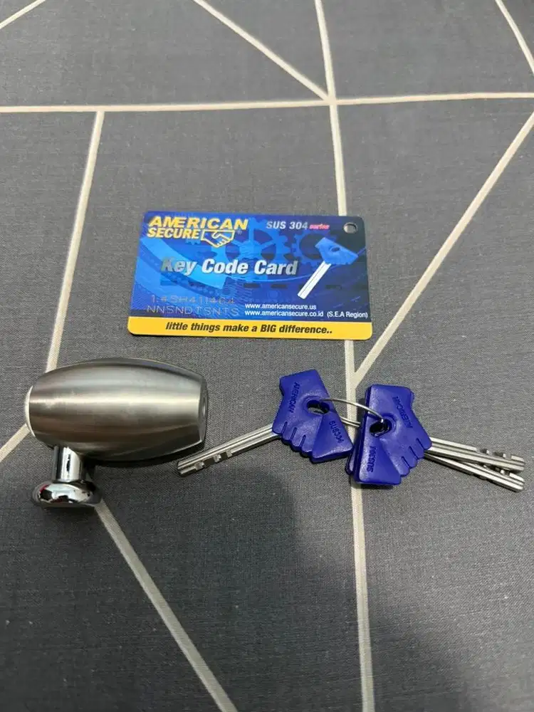 Gembok Cakram Motor American Secure – Kondisi Like New (Salah Ukuran)