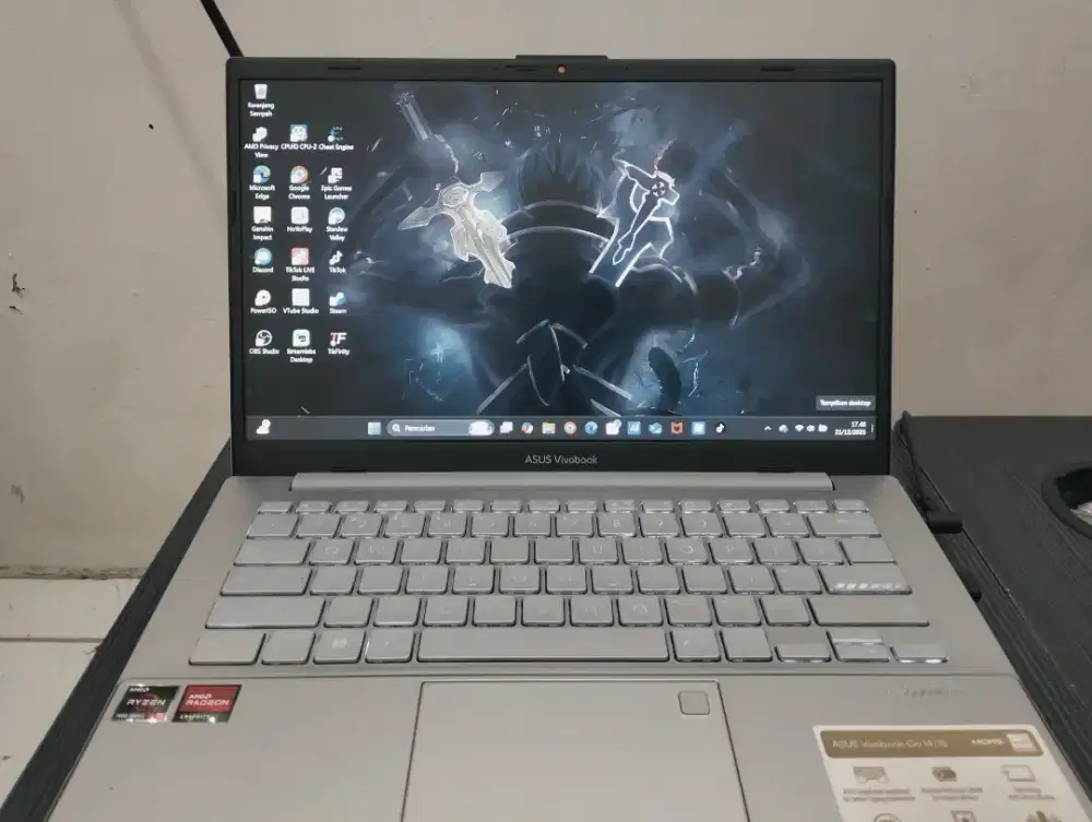 Asus Vivobook go14 RAM 17GB SSD 512GB