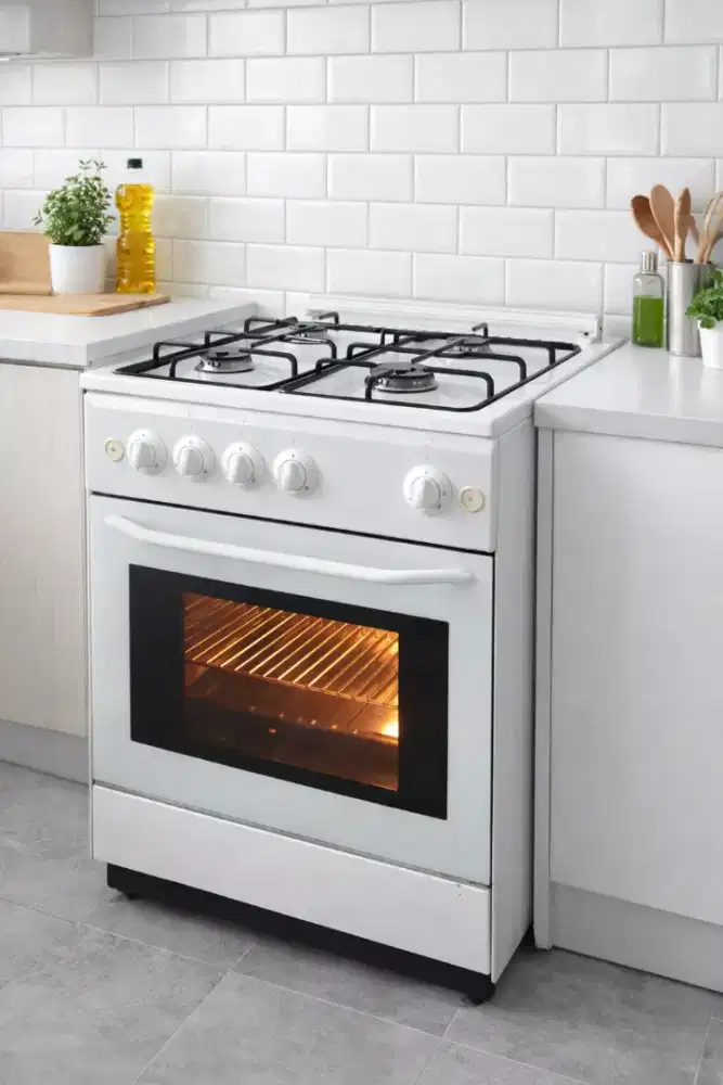 Kompor freestanding 4 tungku + exhaust