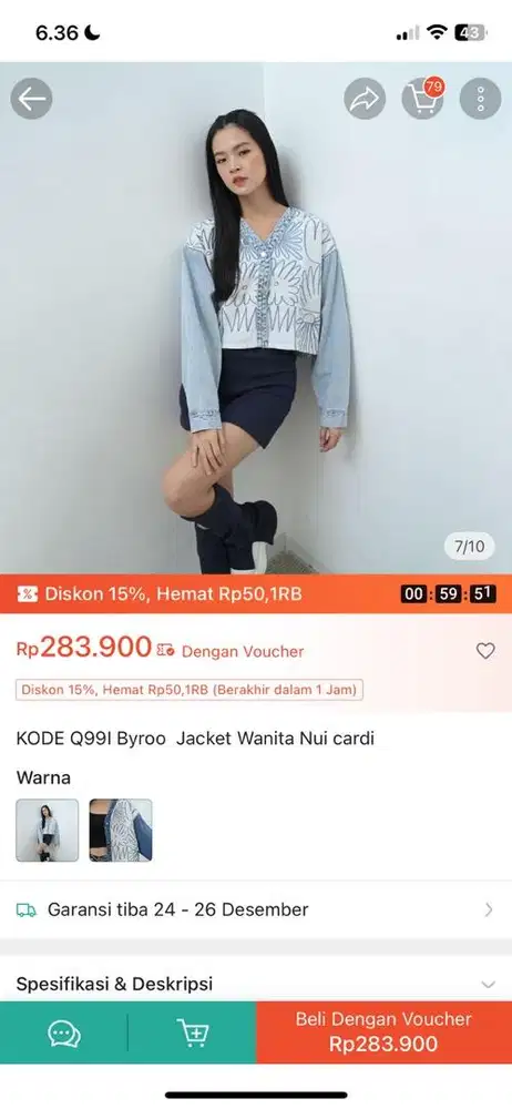 Jaket Byroo second like new