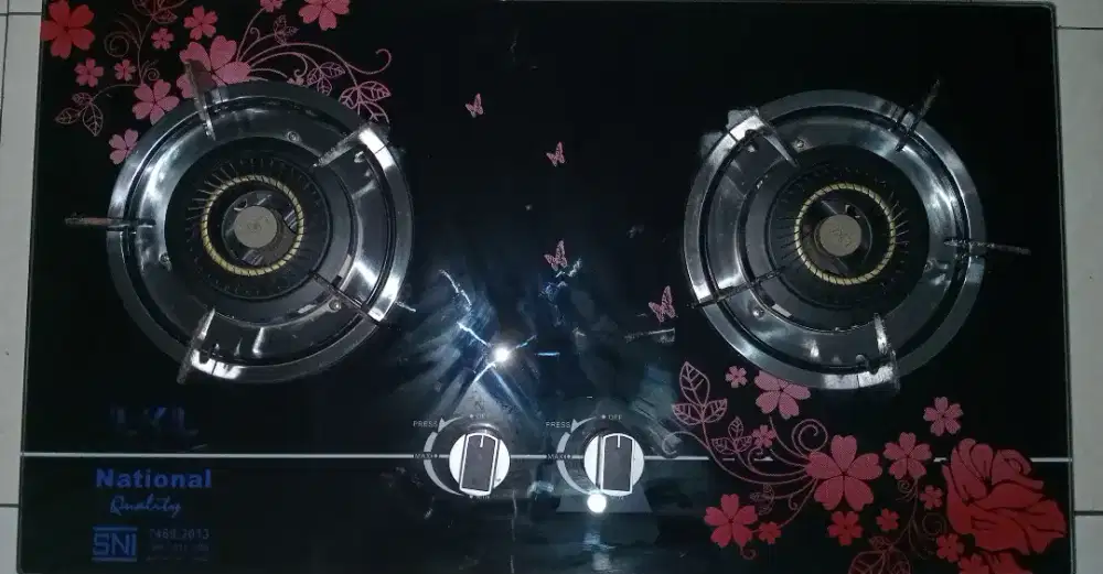 Kompor Gas National Kaca LKL 2 Tungku