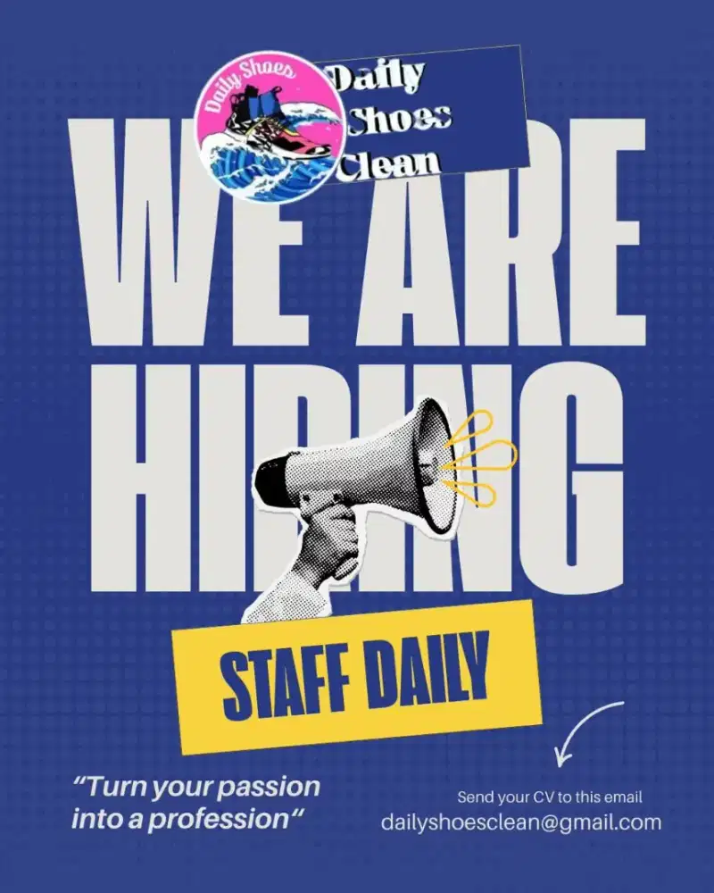 Dibutuhkan Segera Staff Laundry Sepatu