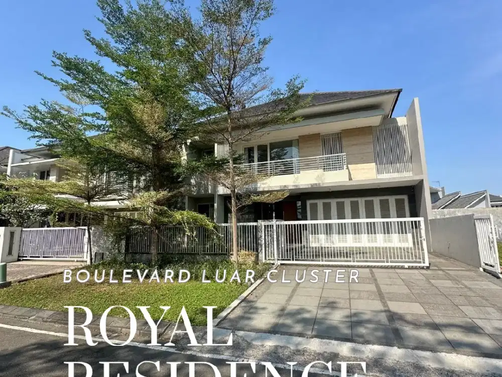 RUMAH BARU ROYAL RESIDENCE FURNISH ADA KOLAM RENANG ROW JALAN 20METER LUAR CLUSTER SIAP HUNI